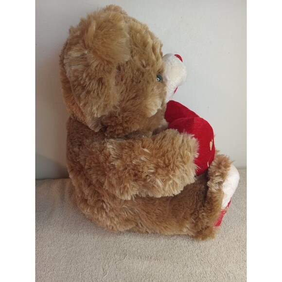 Dan Dee 2019 Teddy Bear Stuffed Plush I Love You Valentine 18" Plush Sweetheart - Picture 2 of 4